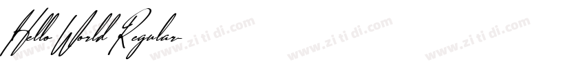 Hello World Regular字体转换 Hello World Regular字体转换